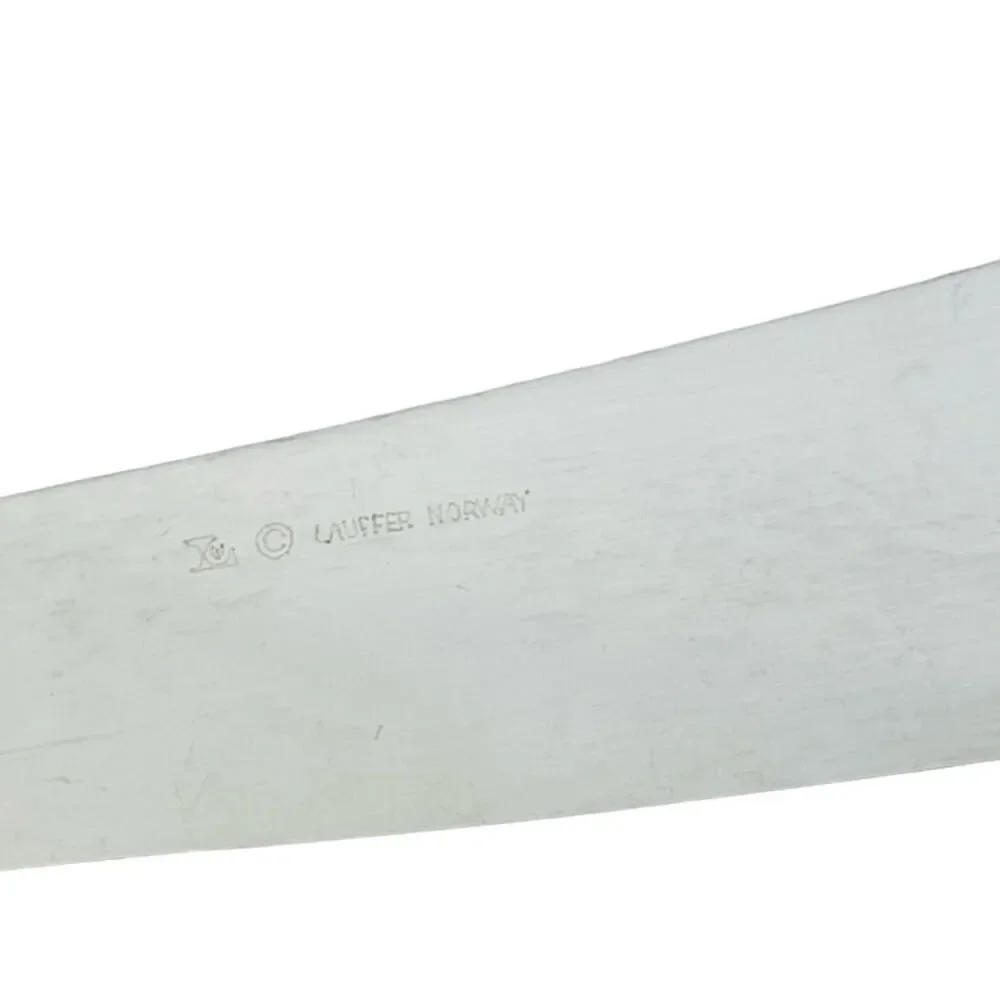 Lauffer Norway Pie Cake Knife White Cream Handle 10.5